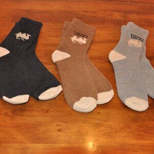 3 Pairs Warm Camel Socks Unisex New